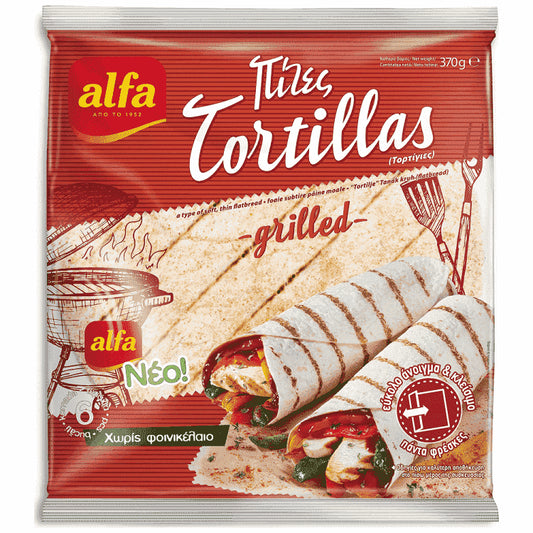 Alfa Τορτίγια Grilled 6τεμ 370gr