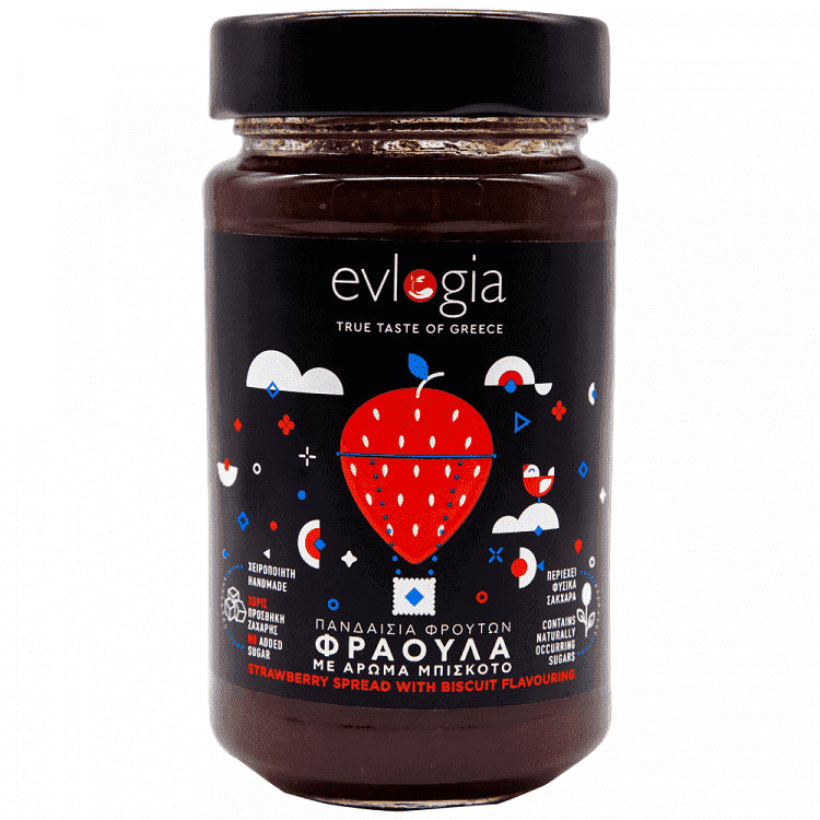 Evlogia Άλειμμα Φράουλα Μπισκότο 280gr