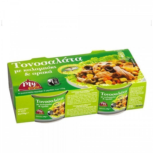 My Gusto Τονοσάλατα Καλαμπόκι & Αρακάς 2x170gr