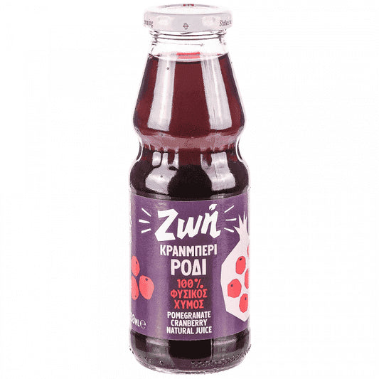 Ζωή Χυμός Ρόδι-Cranberry 330ml