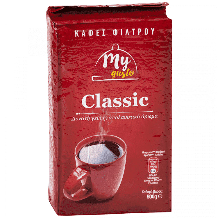 My Gusto Καφές Φίλτρου Classic 500gr