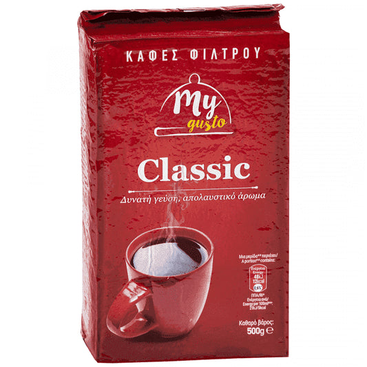 My Gusto Καφές Φίλτρου Classic 500gr