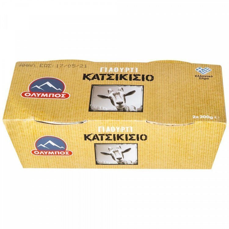 Όλυμπος Κατσικίσιο Γιαούρτι 4% Λιπαρά 2x200gr