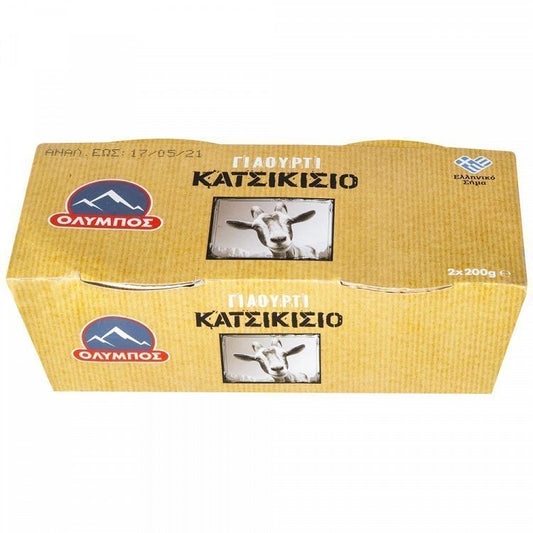 Όλυμπος Κατσικίσιο Γιαούρτι 4% Λιπαρά 2x200gr