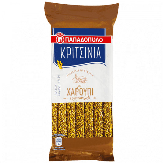 Παπαδοπούλου Κριτσίνια Με Χαρούπι 180gr