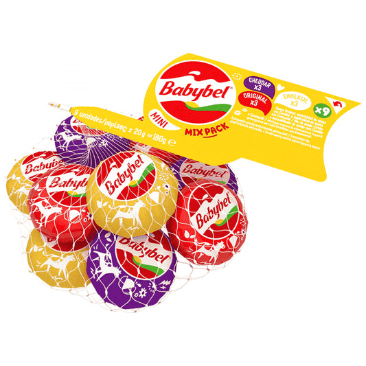 Mini Babybel Mix Pack Original-Cheddar-Emmental 180gr 9τεμ