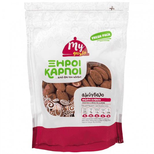 My Gusto Αμύγδαλο Ψημένο Χωρίς Αλάτι Ελληνικό 200gr