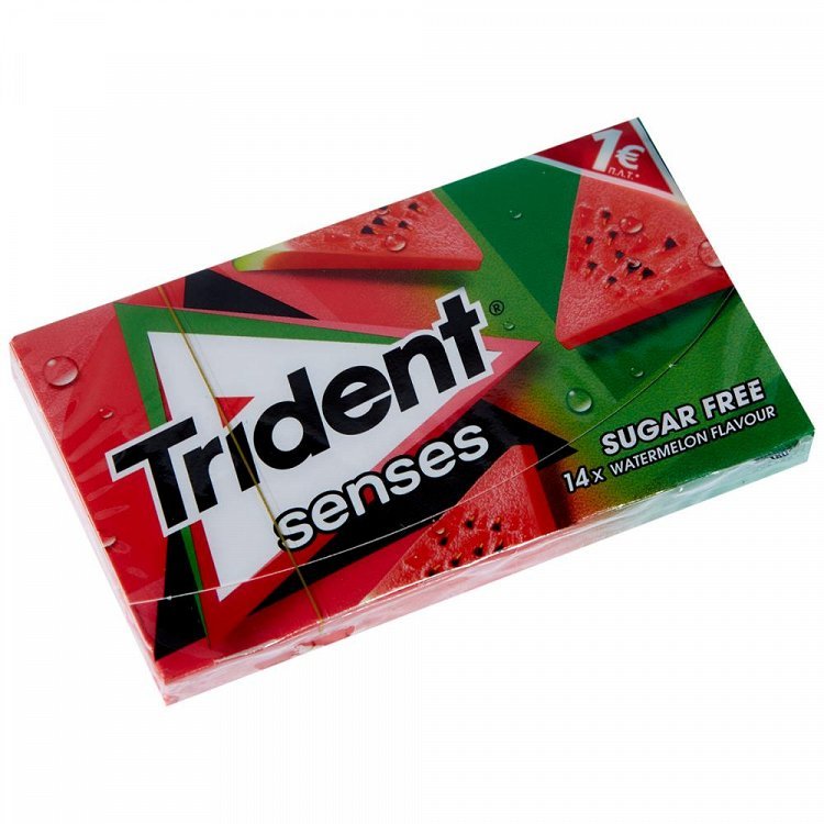 Trident Senses Τσίχλες Καρπούζι 27gr