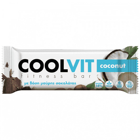 Coolvit Μπάρα Δημητριακών Καρύδα Χωρίς Γλουτένη 27gr