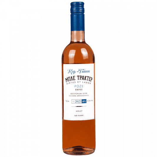 Μπλε Τρακτέρ Κυρ - Γιάννη Ροζέ Οίνος 750ml