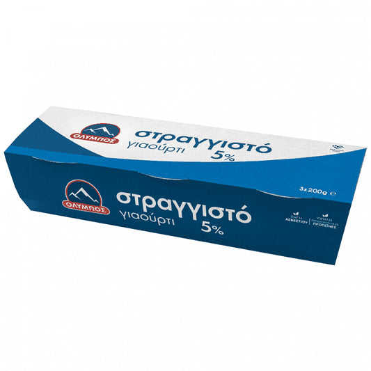 Όλυμπος Γιαούρτι Στραγγιστό 5% Λιπαρά 3x200gr