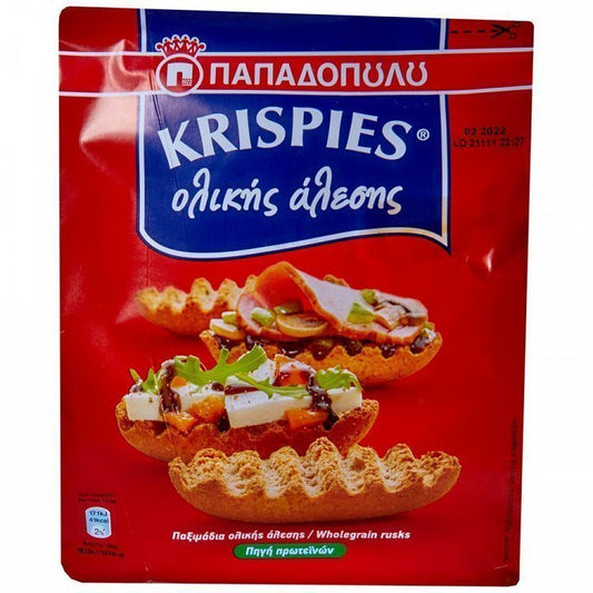 Παπαδοπούλου Krispies Ολικής Άλεσης 200gr