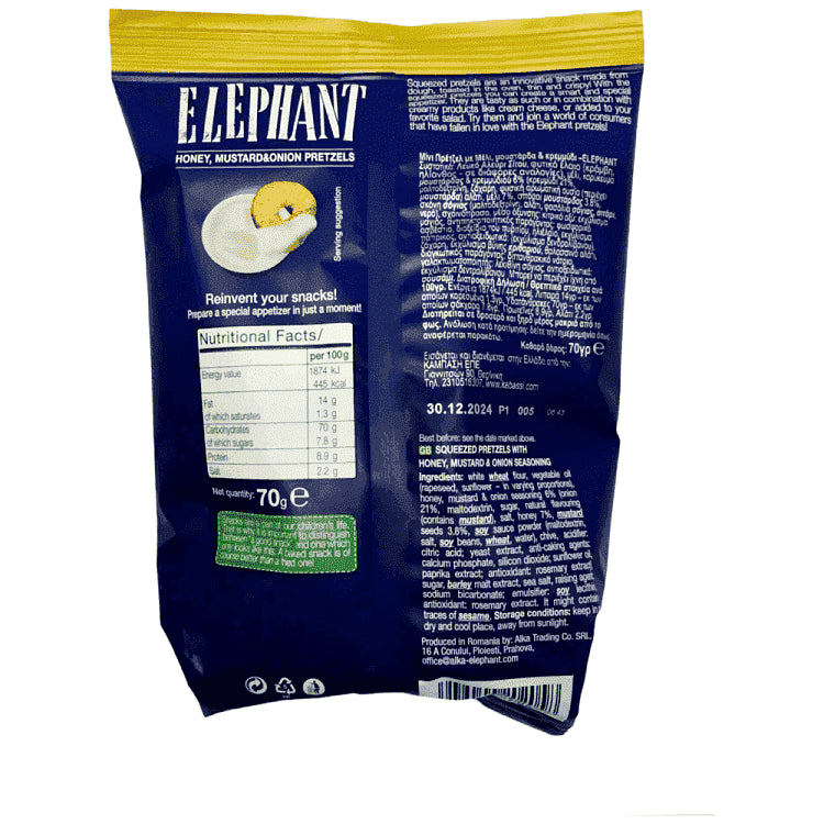 Elephant Mini Pretzel Με Μέλι & Μουστάρδα 70gr