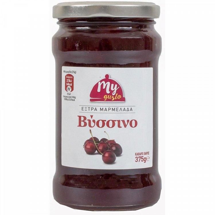 My Gusto Μαρμελάδα Extra Βύσσινο 375gr