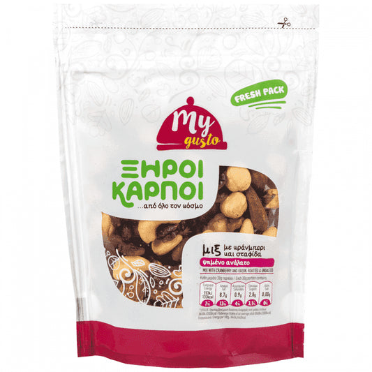 My Gusto Mix Ξηροί Καρποί Κράνμπερυ Σταφύδες Εισαγωγής 200gr