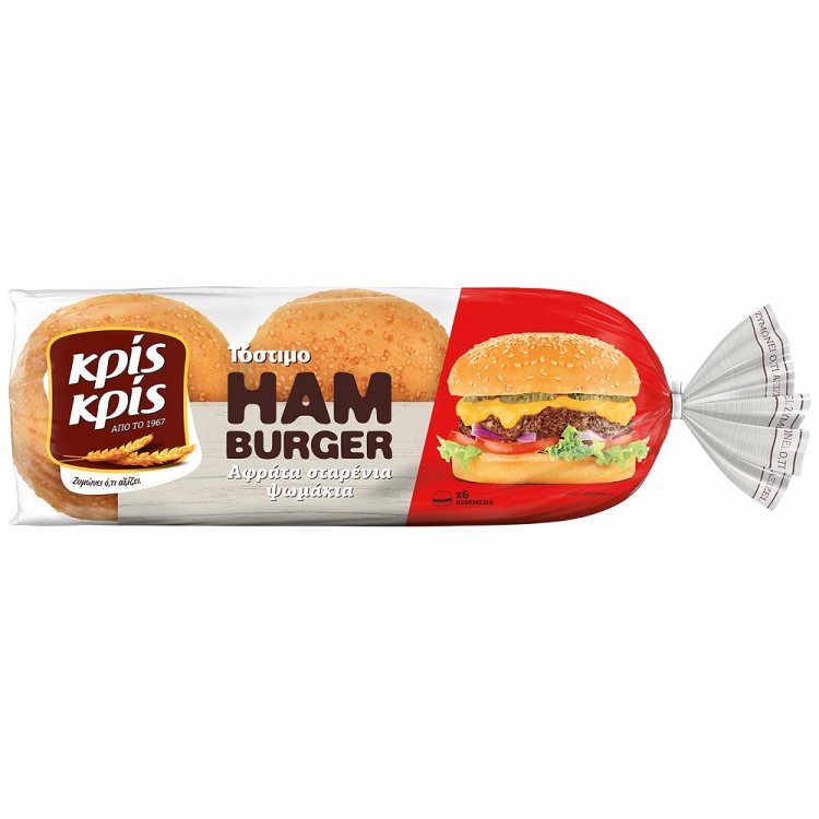 Κρις Κρις Αφράτα Σταρένια Ψωμάκια Hamburger 480gr
