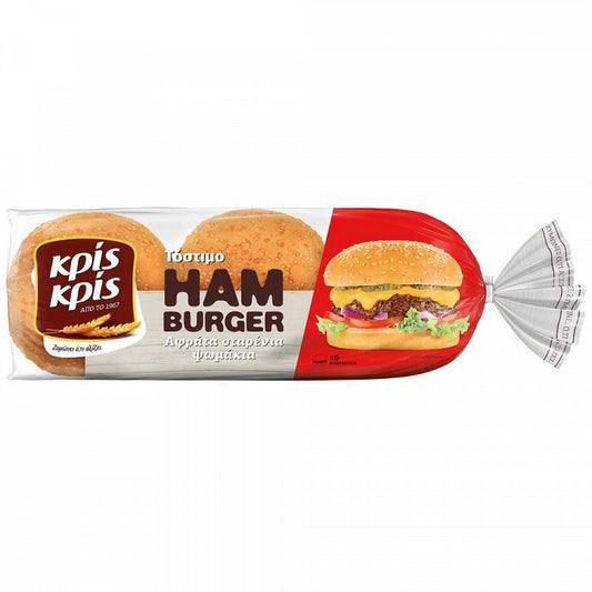 Κρις Κρις Αφράτα Σταρένια Ψωμάκια Hamburger 480gr