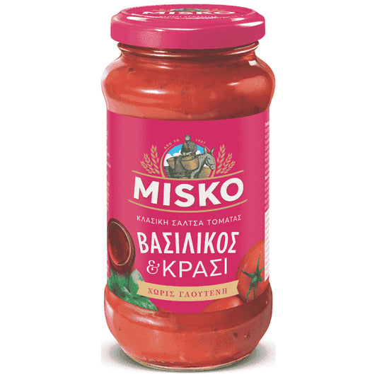 Misko Σάλτσα Βασιλικός & Κρασί 500gr