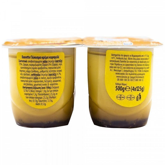 Danette Κρέμα Καραμελέ 4x125gr