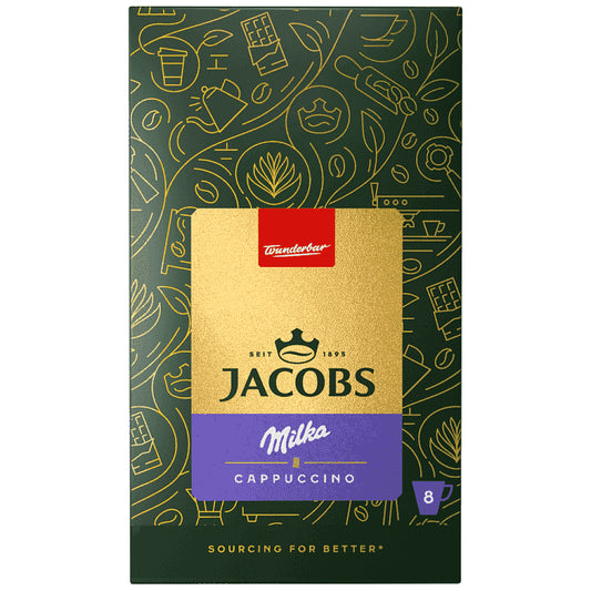 Jacobs Καφές Cappuccino Milka 8τεμ 126,4gr