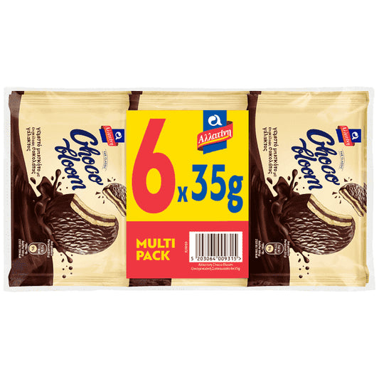 Αλλατίνη Μπισκότα Choco Bloom Οικογενειακή Συσκευασία 6x35gr