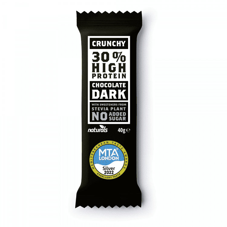 Naturals Τραγανή Μαύρη Σοκολάτα Πρωτείνη 40gr