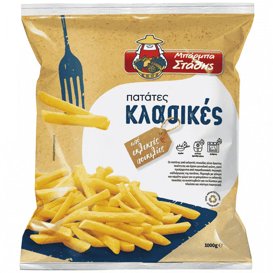 Μπάρμπα Στάθης Πατάτες Προτηγανισμένες 1kg