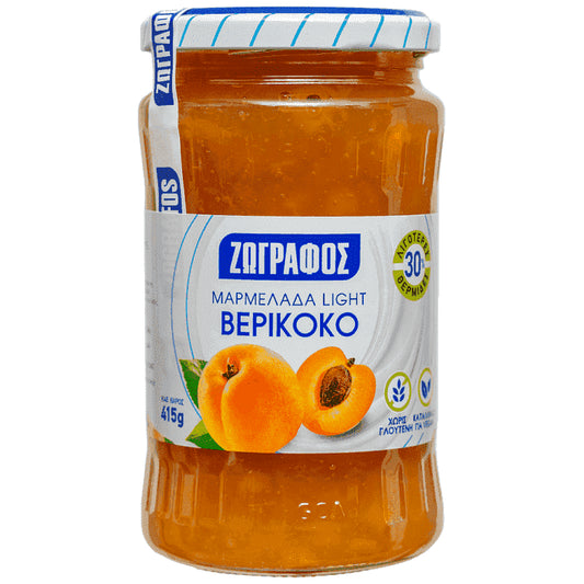 Ζωγράφος Μαρμελάδα Με Φρουκτόζη Βερύκοκο 415gr