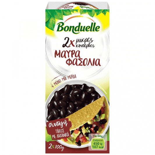 Bonduelle Μαύρα Φασόλια 100gr 2τεμ