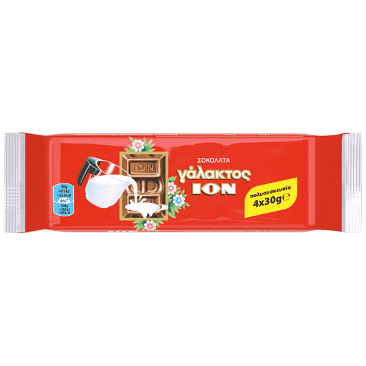 ΙΟΝ Σοκολάτα Γάλακτος 4x30gr