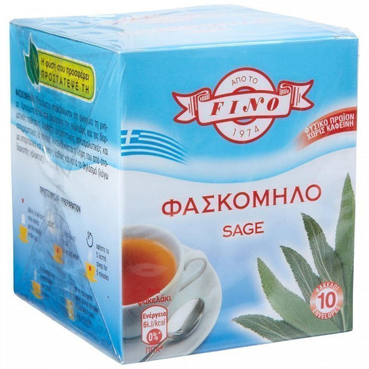 Fino Φασκόμηλο Κουτί 10 Φακελάκια x 0,8gr