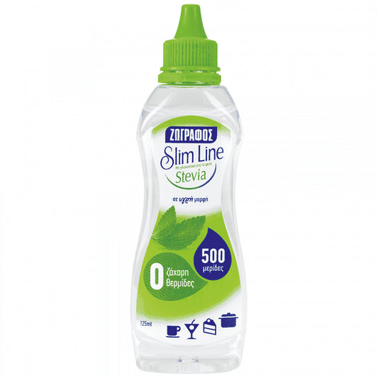 Ζωγράφος Slim Line Γλυκαντικό Με Stevia Σε Υγρό 125ml