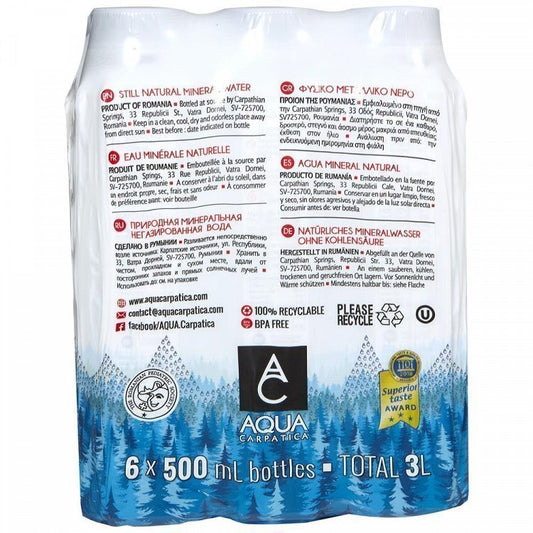 Aqua Carpatica Φυσικό Μεταλλικό Νερό 6x500ml