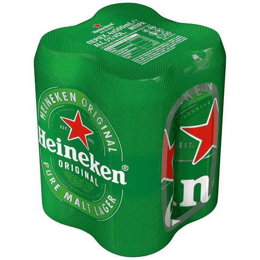 Heineken Μπύρα Lager Κουτί 4x500ml