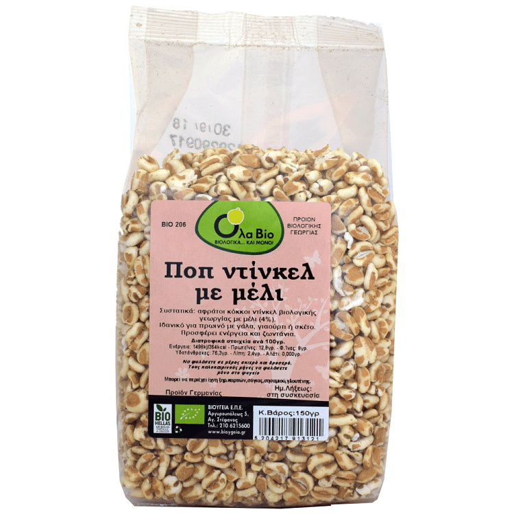 ΟlA Βio Ποπ Ντικελ Με μέλι Bio 150gr