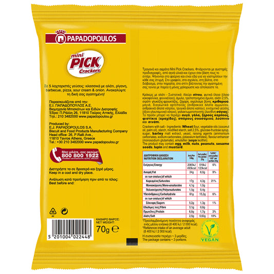 Mini Pick Cracker Κλασσικά 4x70gr
