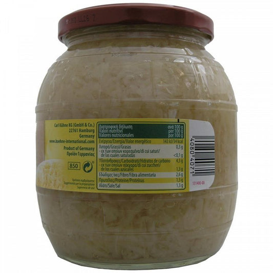 Kuhne Ξινό Λάχανο Σε Βάζο 850ml