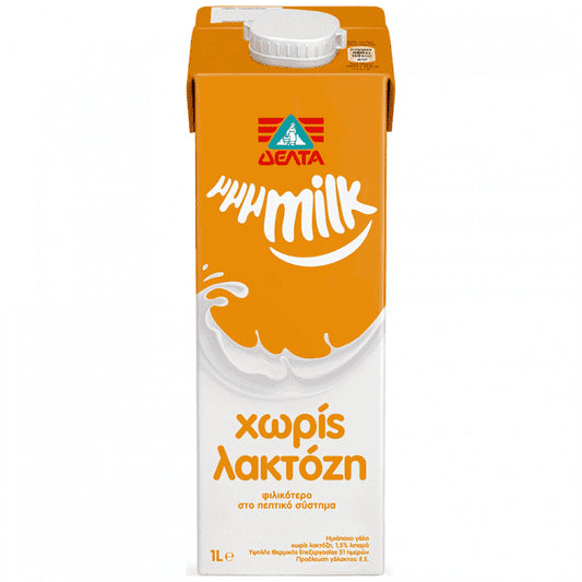 ΔΕΛΤΑ μμμmilk Ρόφημα Γάλακτος Χωρίς Λακτόζη 1lt
