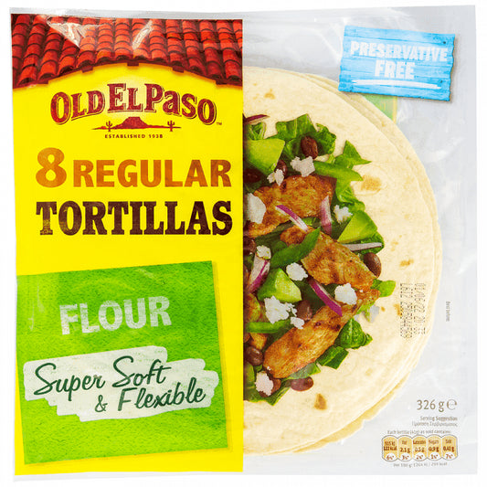 Old El Paso Tortillas Σίτου 8τεμ 326gr