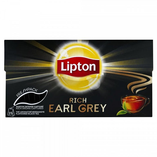 Lipton Μαύρο Τσάι Earl Grey 25 Φακελάκια
