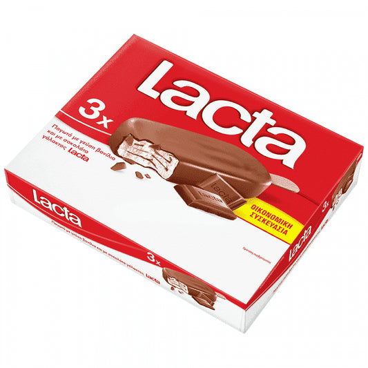 Lacta Παγωτό Ξυλάκι Πολυσυσκευασία 3x90ml 197gr
