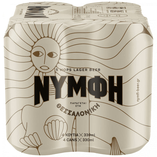 Νύμφη Μπύρα Κουτί 330ml 4 Tεμάχια