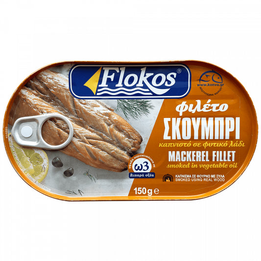 Flokos Σκουμπρι Φιλέτο Καπνιστό 150gr