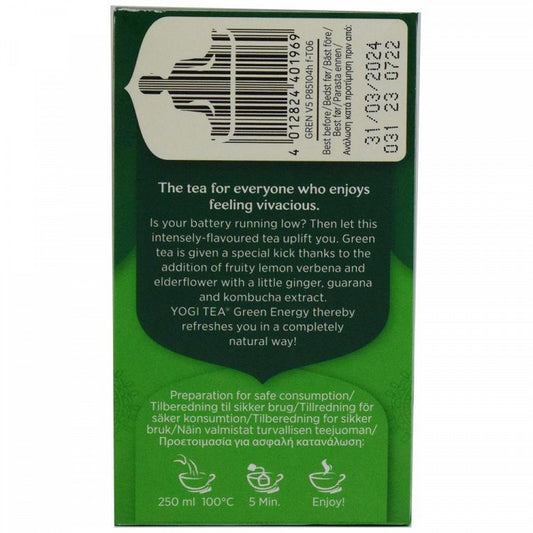 Yogi Τσάι Bio Green Tea Energy 30,6gr