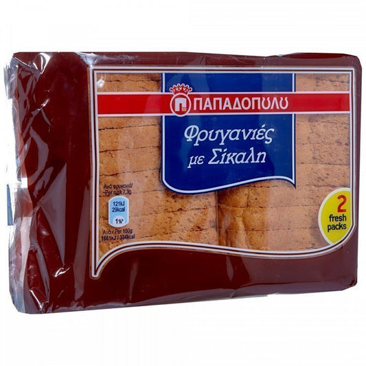 Παπαδοπούλου Φρυγανιές Σίκαλης 160gr