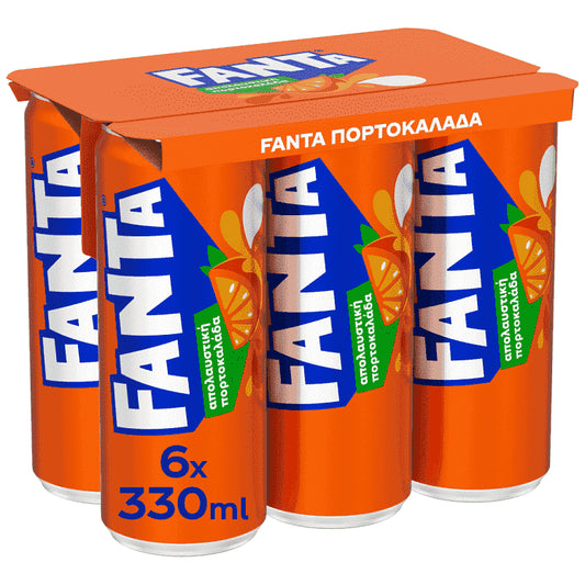 Fanta Πορτοκαλάδα 6x330ml