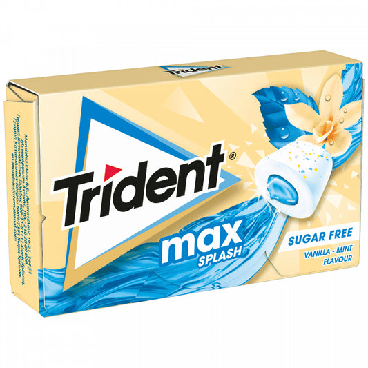 Trident Splash Τσίχλα Vanilla-Mint 22gr