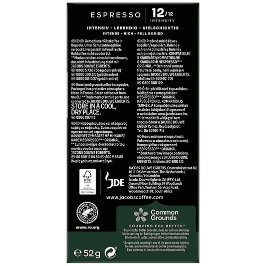 JACOBS Ristretto Kάψουλες Συμβατές Με Μηχανές Nespresso* 10τεμ