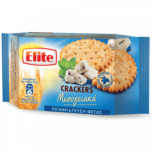 Elite Crackers Mεσογειακά Ρίγανη & Φέτα 105gr