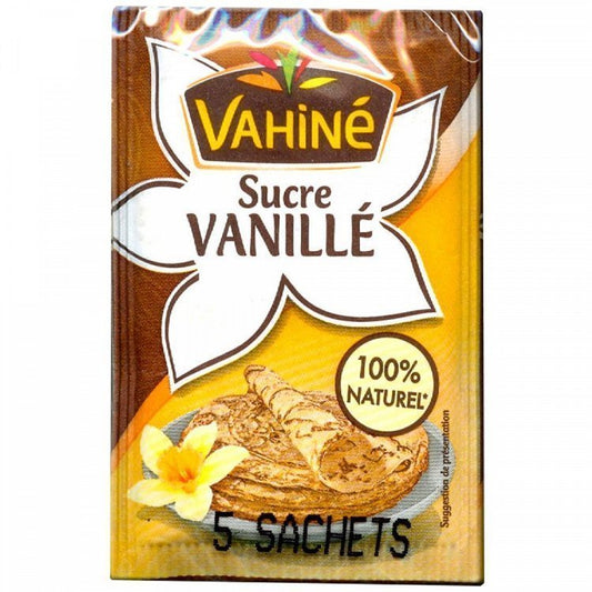 Vahine Ζάχαρη Με Φυσικό Εκχύλισμα Βανίλιας 5x7.5gr